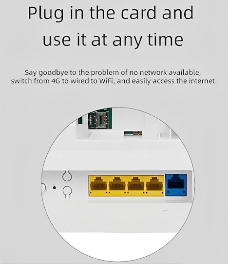 Andowl Q-A10 Безжичен 4G Wi-Fi 5 - Wi-Fi 5 с 4 Порта Ethernet