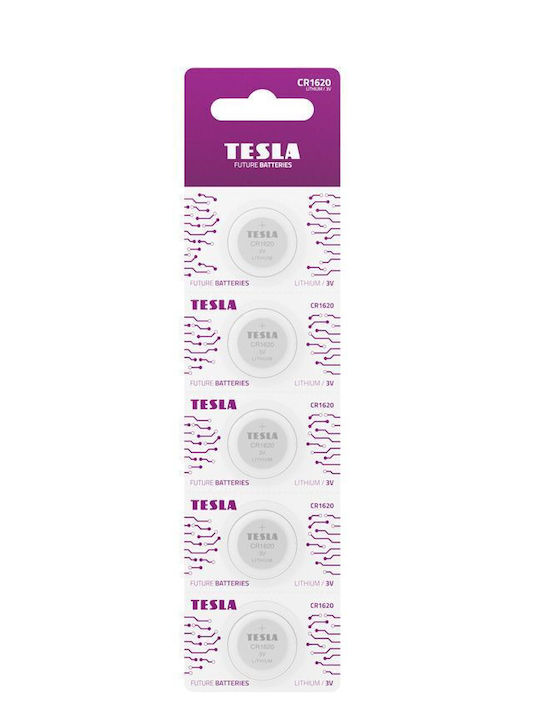 Tesla Batteries Baterii Litiu pentru ceasuri CR1620 5buc