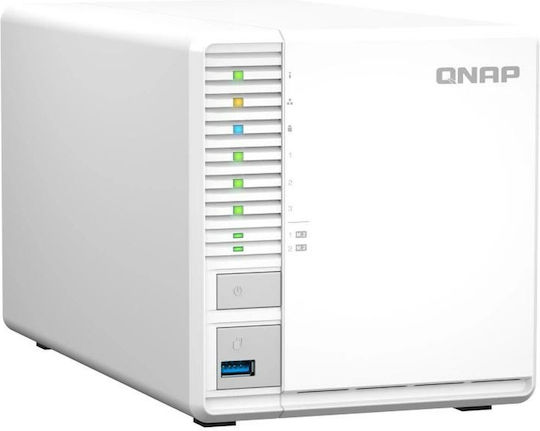 QNap TS-364-8G NAS Tower with 3 slots for HDD/SSD