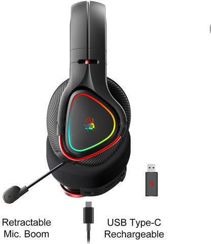 A4Tech MR710 Ασύρματο Over Ear Gaming Headset με σύνδεση 3.5mm / Bluetooth