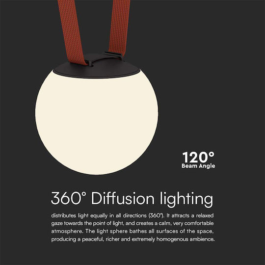 V-TAC V-TAC Hanging Ceiling Light Black LED with Warm White Light Rail 150x15x14.7cm