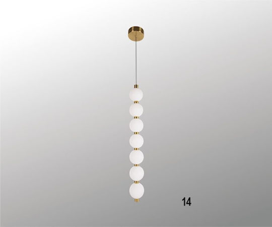 Luma Hängelampe Gold Kugel 7x7cm.