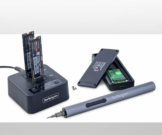 StarTech Dockingstation für 2 Festplatten SATA M.2 (2230)" / M.2 (2242)" / M.2 (2260)" / M.2 (2280)" mit USB-C Verbindung (M2-HDD-DUPLICATOR-N1)