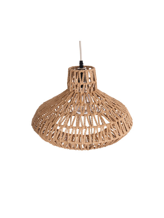 GloboStar Rayne Pendant Light Brown Boho with Rope for Socket E27 38x38x24cm