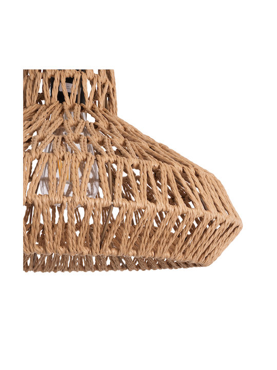 GloboStar Rayne Pendant Light Brown Boho with Rope for Socket E27 38x38x24cm