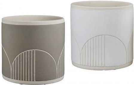 ArteLibre Planter Ceramic Multicolour with Stand 7x7x7cm.