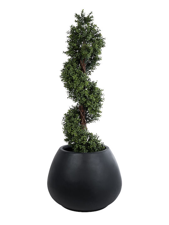 GloboStar Colombo Planter Polyester Black 60x60x45cm.