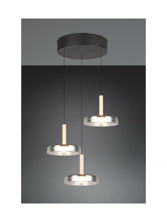 Trio Lighting Pendant Light Black 35x50cm