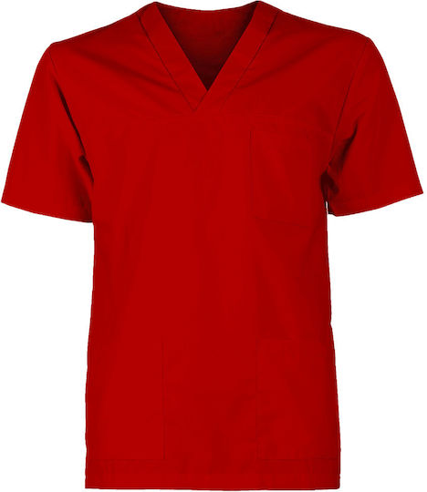 Be Unique M3 Unisex Hose & Bluse Set Rot aus Baumwolle und Polyester