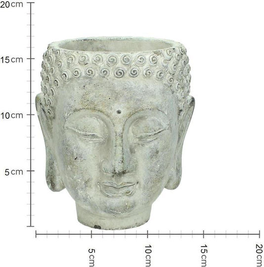 ArteLibre Übertopf Beton Gray 15x15x17εκ.