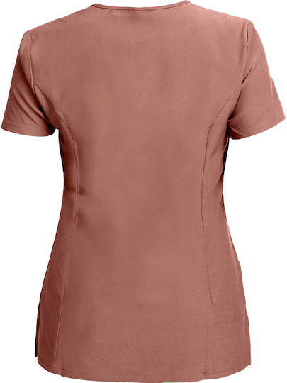 Be Unique Nobby Lady Tunic Women's Brown Medical Blouse
