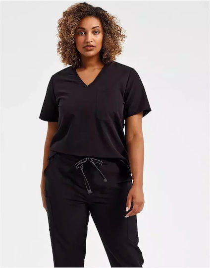 Premier Women's Black Medical Blouse