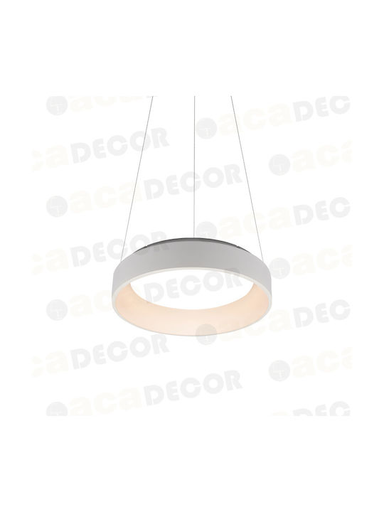 Aca Pendant Light White LED with Warm to Cool White Light 45x45x120cm