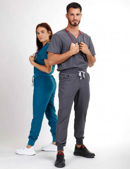 Be Unique Unisex Ιατρικό Παντελόνι Γκρι