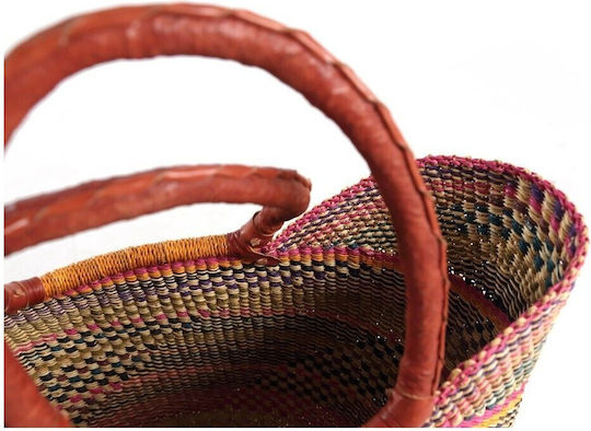 Soulworks Multicolour Wicker Decorative Basket 45x27x30cm