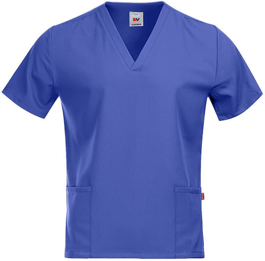 Velilla Unisex Ιατρική Μπλούζα Μπλε