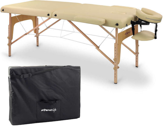 Habys Sofia Light Wooden Portable Beige Massage and Physiotherapy Bed 185x60cm