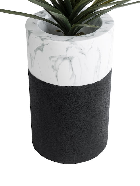 GloboStar Almudena Planter Polyester Black with Stand 36x36x60cm.