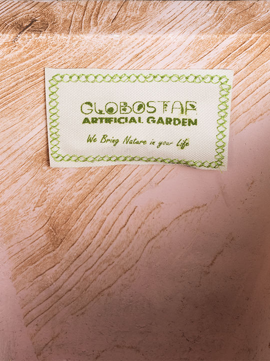 GloboStar Cassiano Planter Metal Brown with Stand 36x36x90cm.