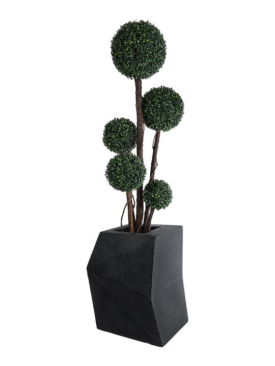 GloboStar Camden Planter Polyester Black 47x43x66cm.