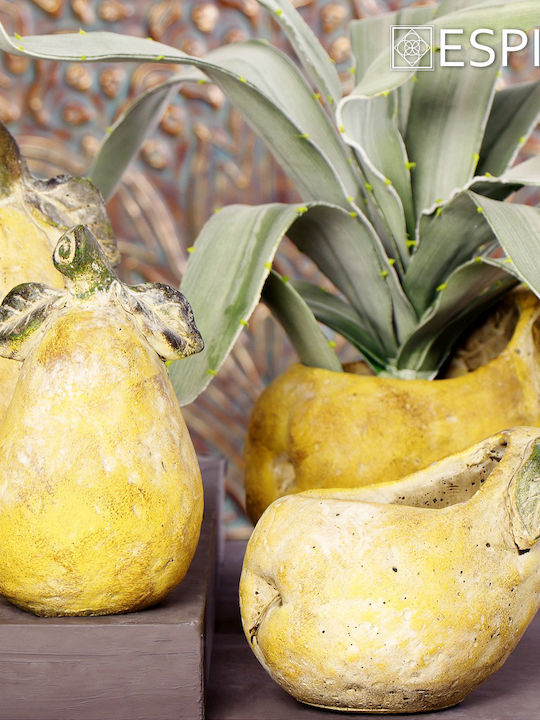 Espiel Planter Ceramic Yellow 23x15.5x20cm. Pear