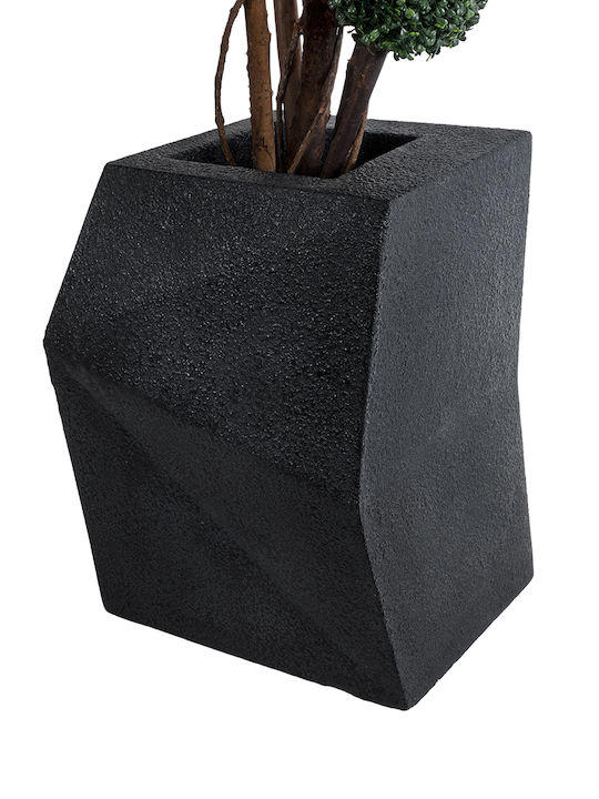 GloboStar Camden Planter Polyester Black 47x43x66cm.