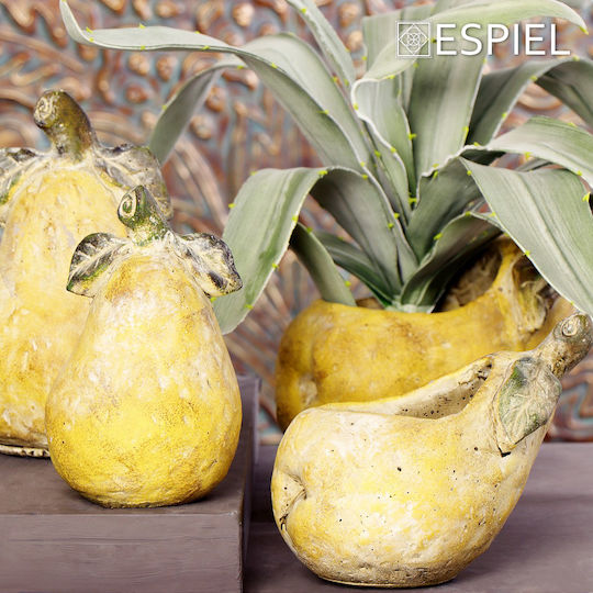 Espiel Planter Ceramic Yellow 26x13x10cm. Pear