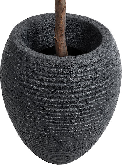 GloboStar Nashville Planter Polyester Black with Stand 40x40x50cm.