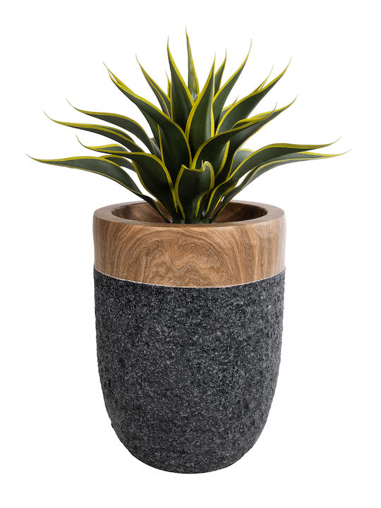 GloboStar Planter Polyester Black 39x39x52cm.