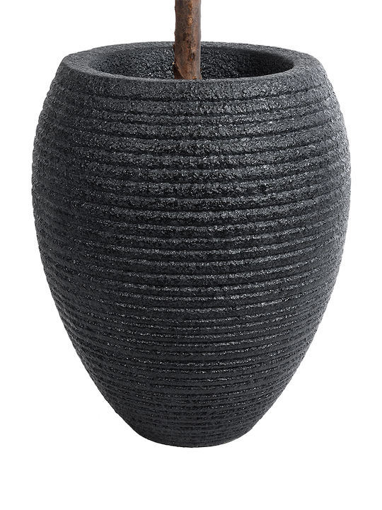 GloboStar Nashville Planter Polyester Black with Stand 40x40x50cm.