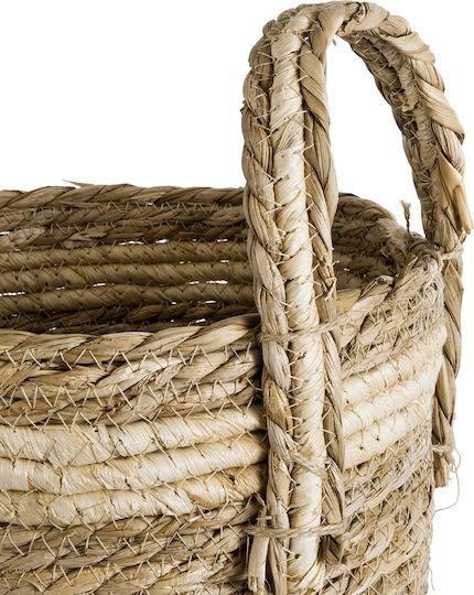 GloboStar Naxos Planter Rattan Beige 25x25x20cm.