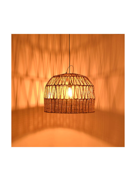 Pakketo Pendant Light Brown Bell 60x60x45cm