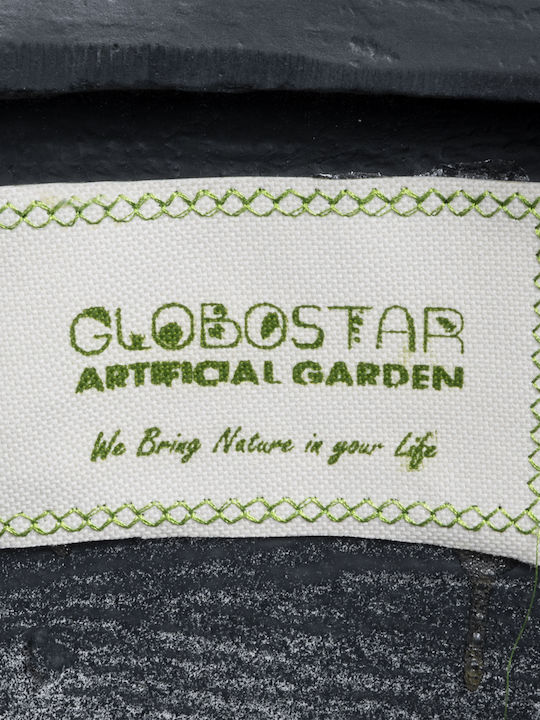 GloboStar Artificial Garden Damascus Übertopf Polyester Schwarz 45x45x45εκ.