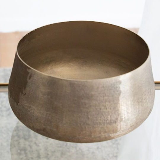 Artekko Planter Aluminum Gold 19.5x19.5x33cm.