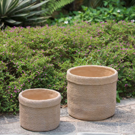 Artekko Übertopf Beton Beige 37x37x32εκ.