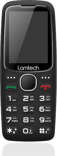 Lamtech Tiny L II with Dock Dual SIM Κινητό με Μεγάλα Κουμπιά Μαύρο