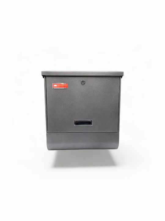 Viometal Elegant Γραμματοκιβώτιο Εξωτερικού Χώρου Inox σε Γκρι Χρώμα 38cm