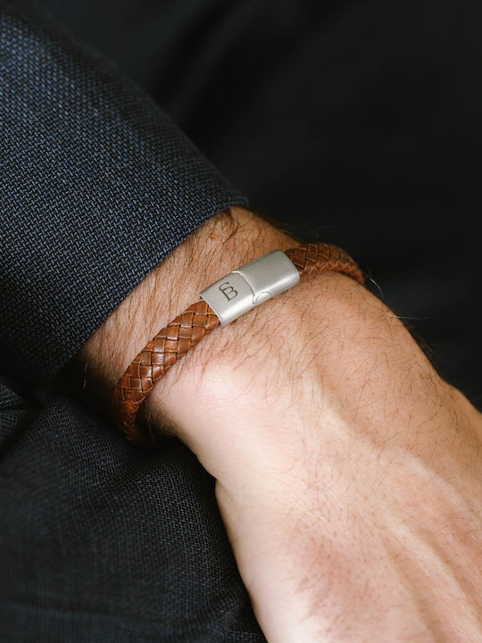 Steel & Barnett Herren Armband aus Leder