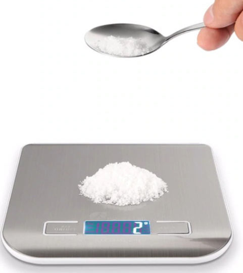Digitale Küchenwaage bis 5kg Beige