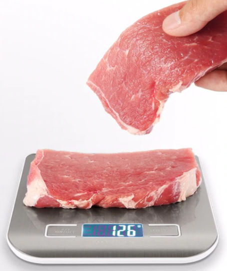 Digitale Küchenwaage bis 5kg Beige