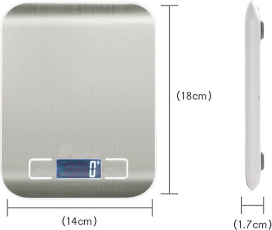 Digitale Küchenwaage bis 5kg Beige