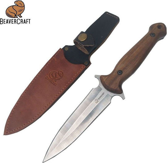 Beaver Craft Μαχαίρι Καφέ σε Δερμάτινη Θήκη