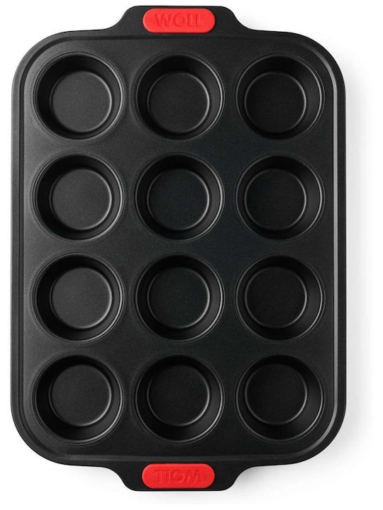 Woll Non-stick Cupcakes & Muffins 12 Cups Baking Pan 36.5x28x3.3cm
