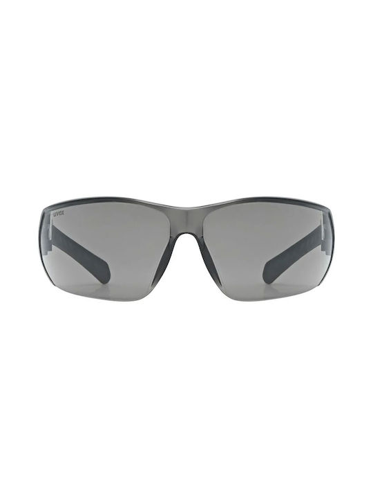 Uvex Men's Sunglasses with Gray Plastic Frame and Silver Mirror Lens S5330822216