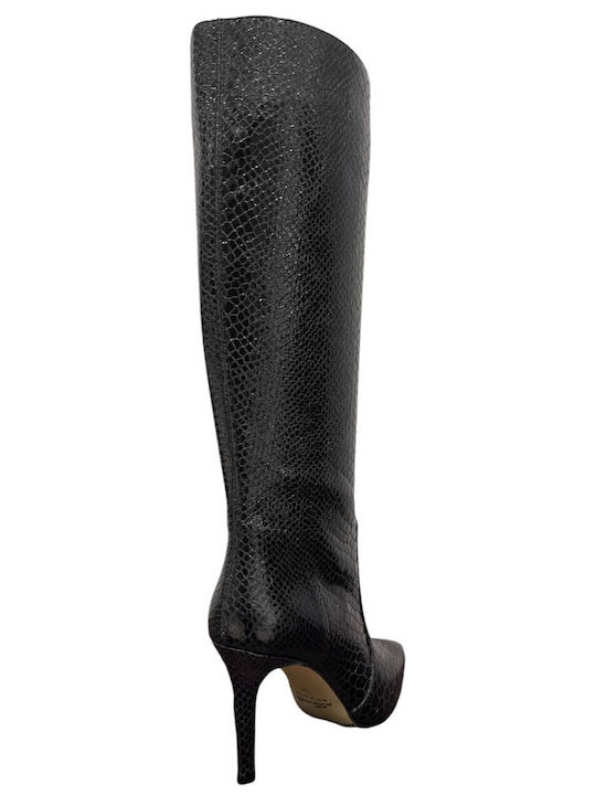 Women's High Heel Boots Black