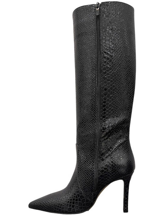 Women's High Heel Boots Black