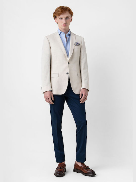 Fragosto Men's Suit Jacket Off White