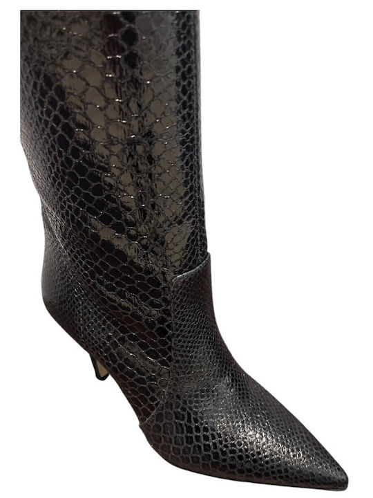 Women's High Heel Boots Black