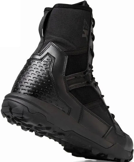 Militärische Stiefel Wildleder Schwarz