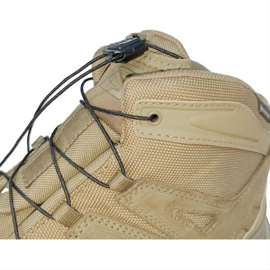 Salomon Στρατιωτικά Ημιάρβυλα Xa Forces Mid Gtx Αδιάβροχα με μεμβράνη Gore-Tex Δερμάτινα Καφέ